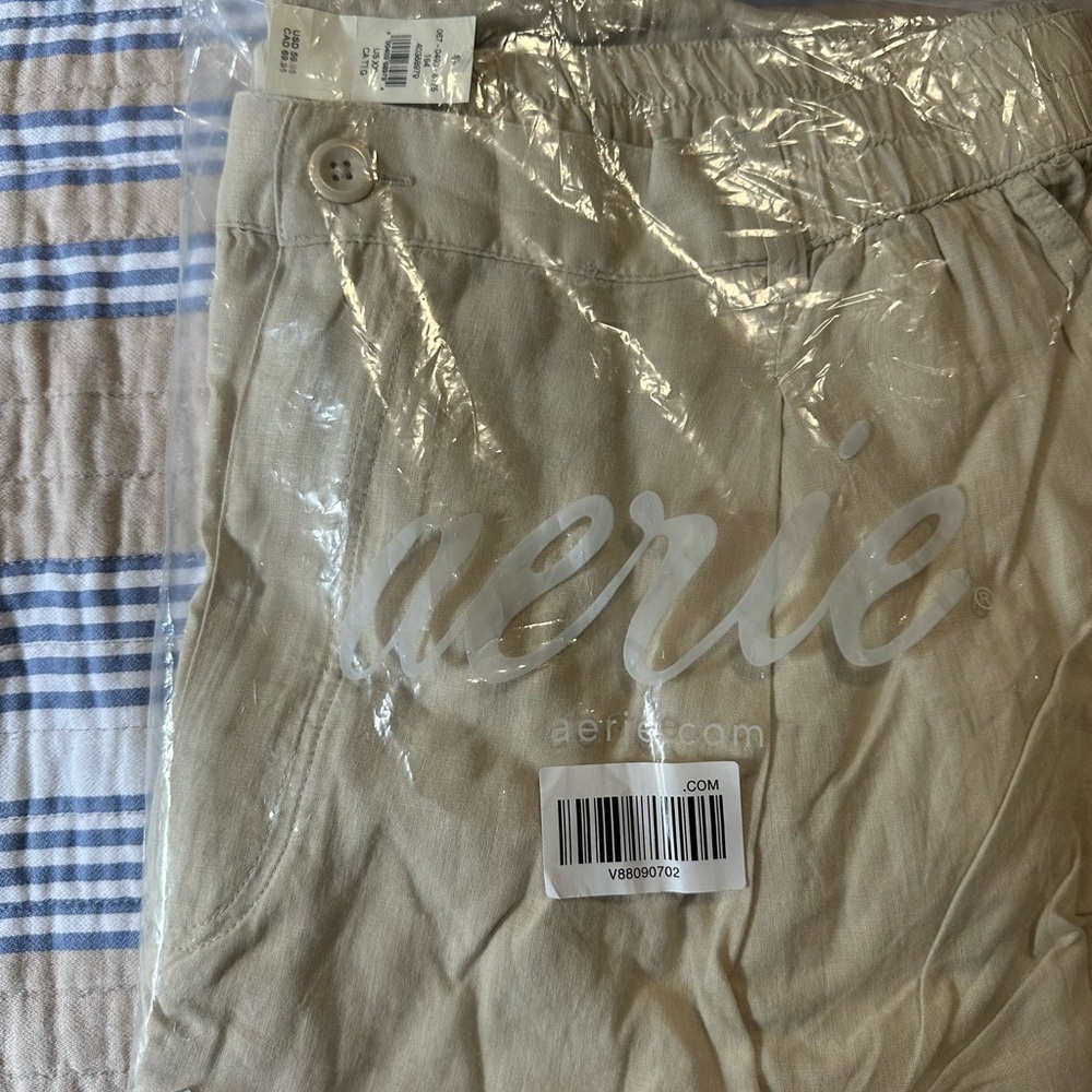 Aerie high waisted linen pants